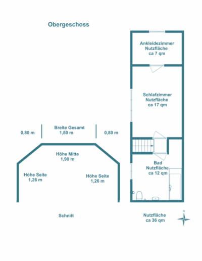 Grundriss Obergeschoss